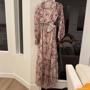 Astr Floral Long Sleeve Maxi Dress